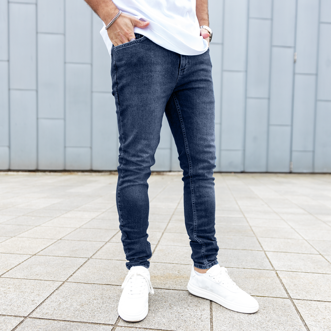 Serrano Slim Fit Jeans - Mid Blue
