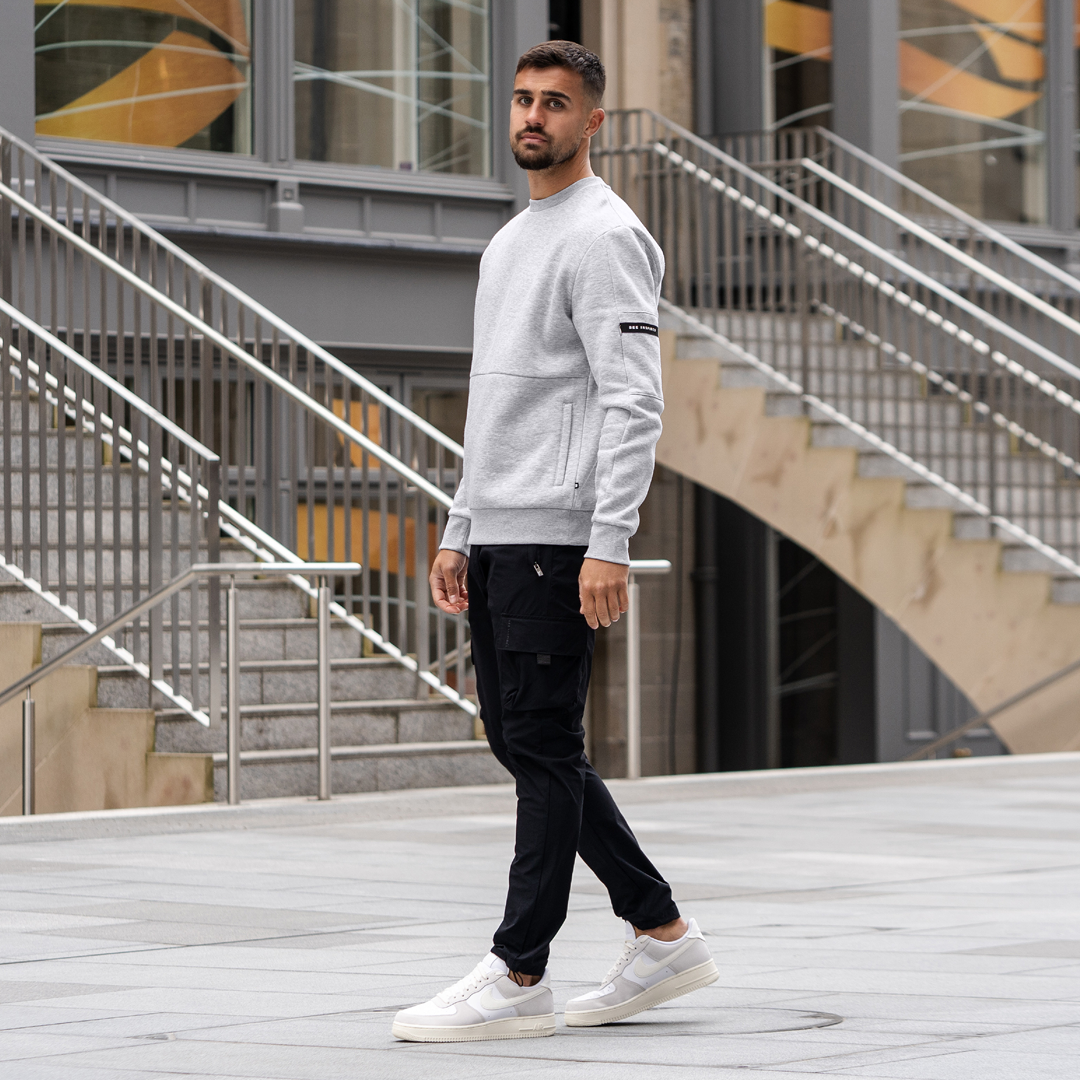 Henderson Crew Sweater - Grey Marl