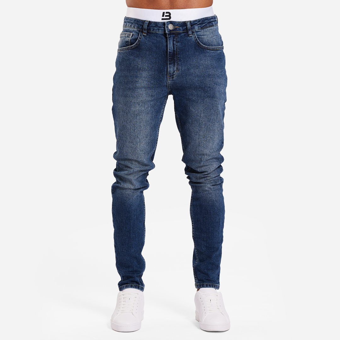 Serrano Slim Fit Jeans - Mid Blue